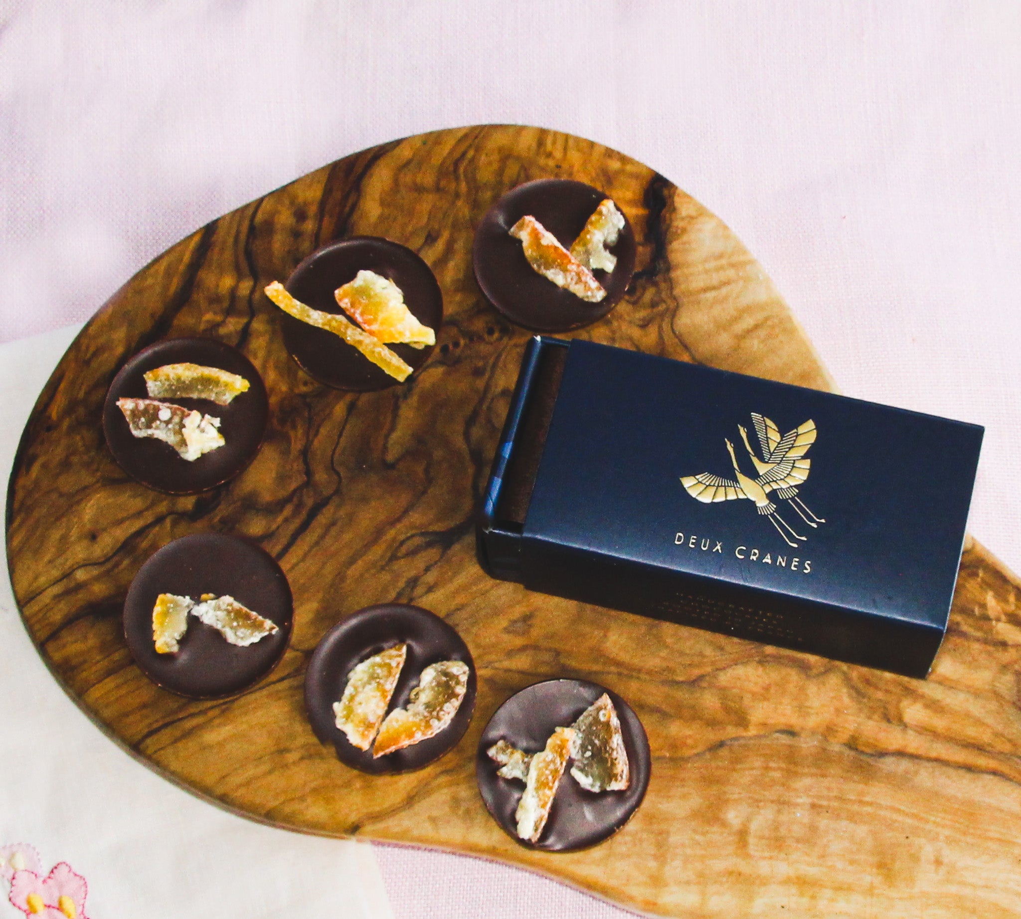 Japanese Citrus Peel with Dark Chocolate – Deux Cranes Chocolates