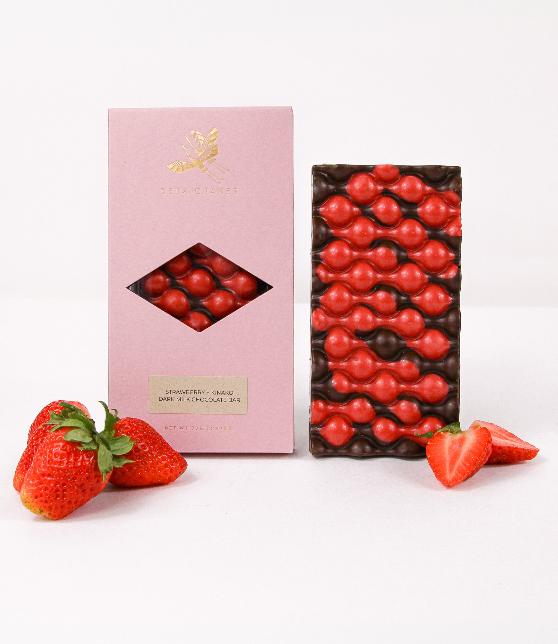 Limited Edition: Strawberry + Kinako Dark Milk Chocolate – Deux