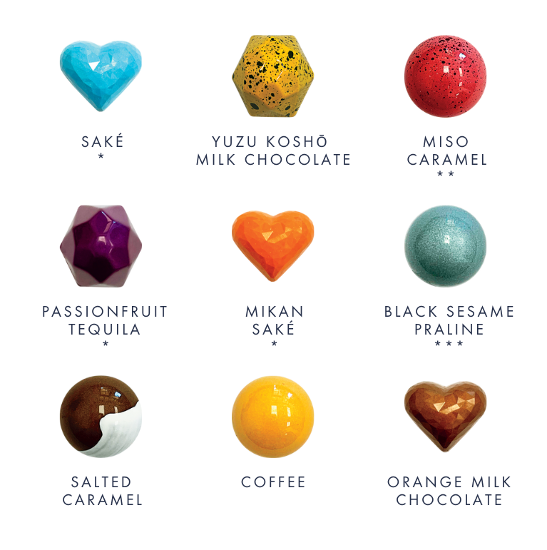 36 piece Assorted Bonbon Gift Box – Deux Cranes Chocolates and